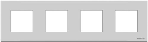 Рамка универсальная ABB Niessen Zenit 4-м. 8 мод. N2274 PL серебро картинка